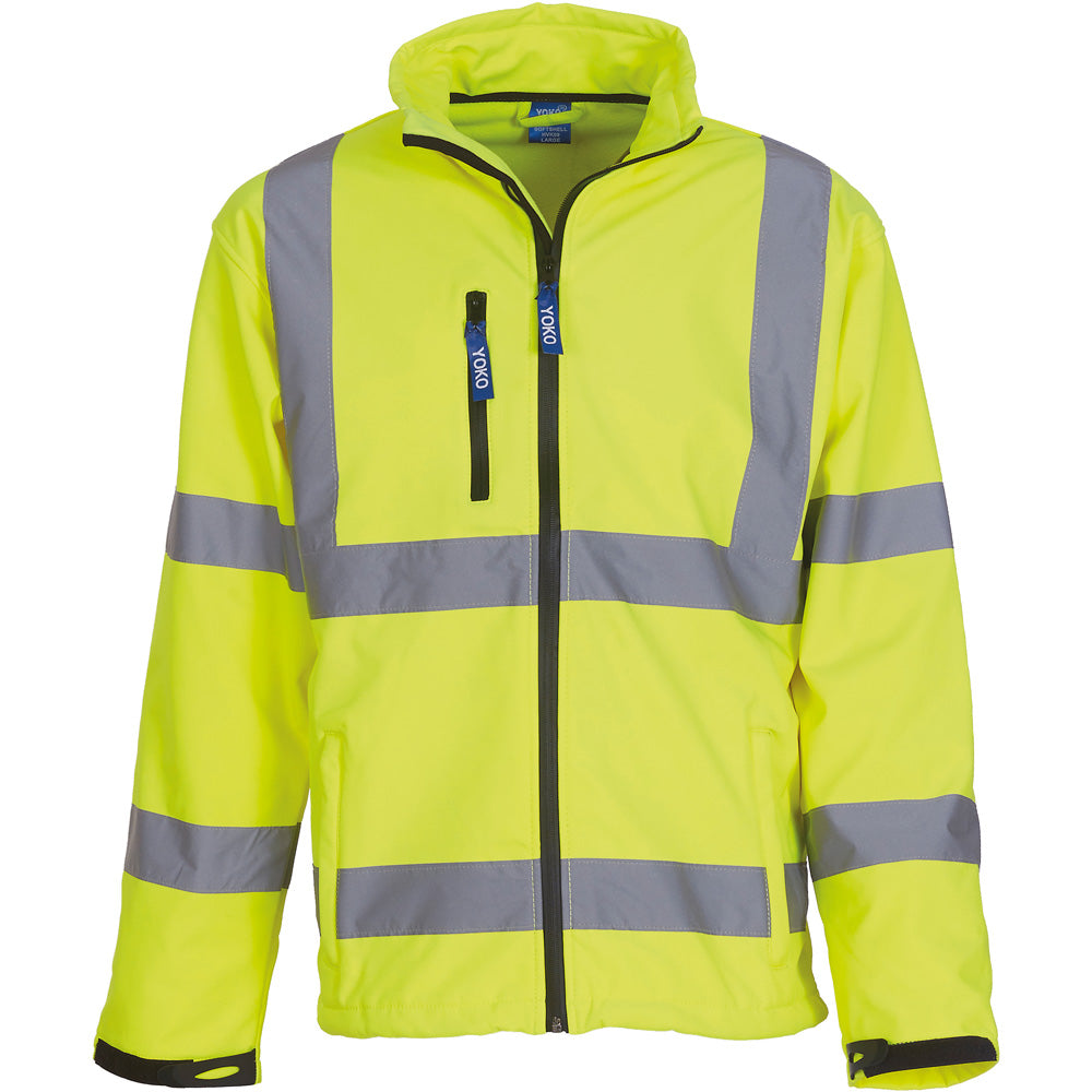 Yoko Mens High Vis Breathable Softshell Jacket