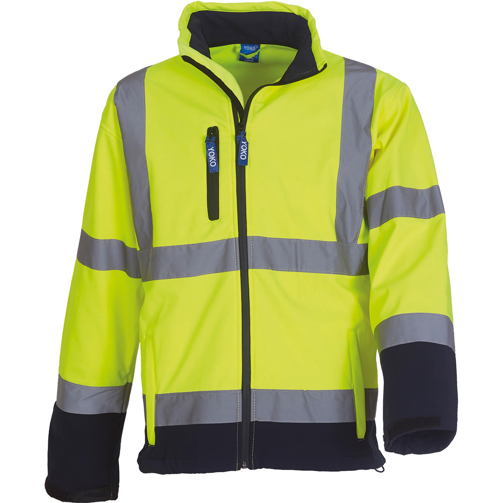 Yoko Mens High Vis Breathable Softshell Jacket