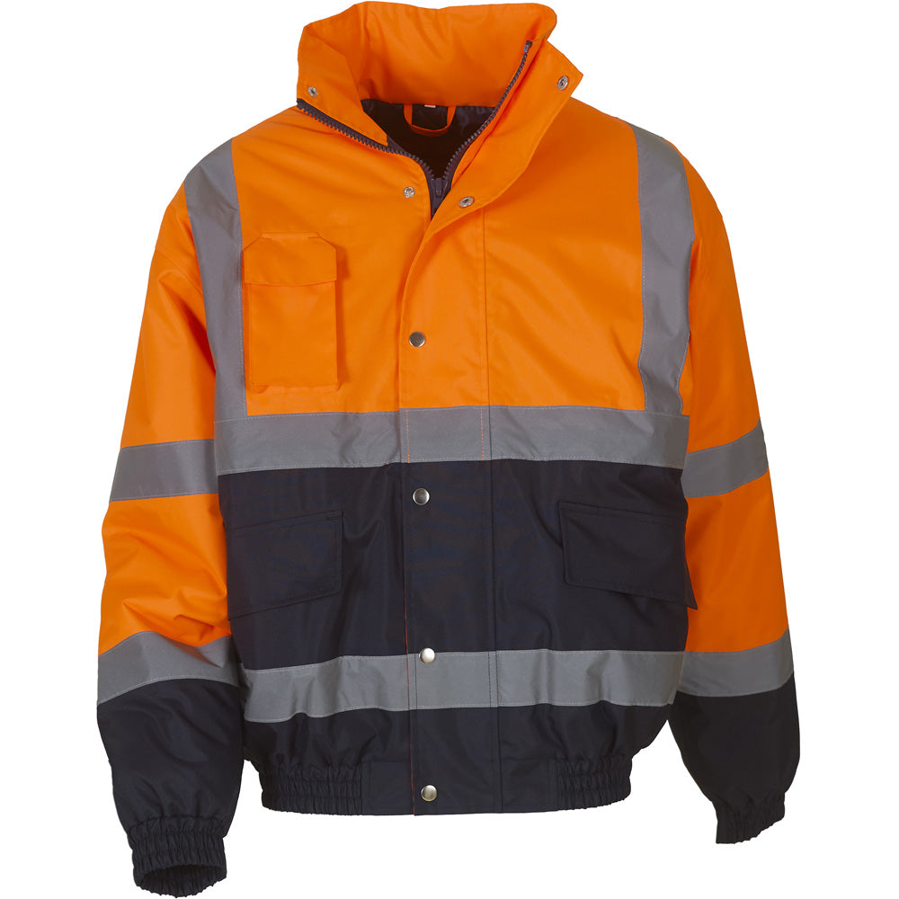 Yoko Mens High Vis Classic Waterproof Bomber Jacket