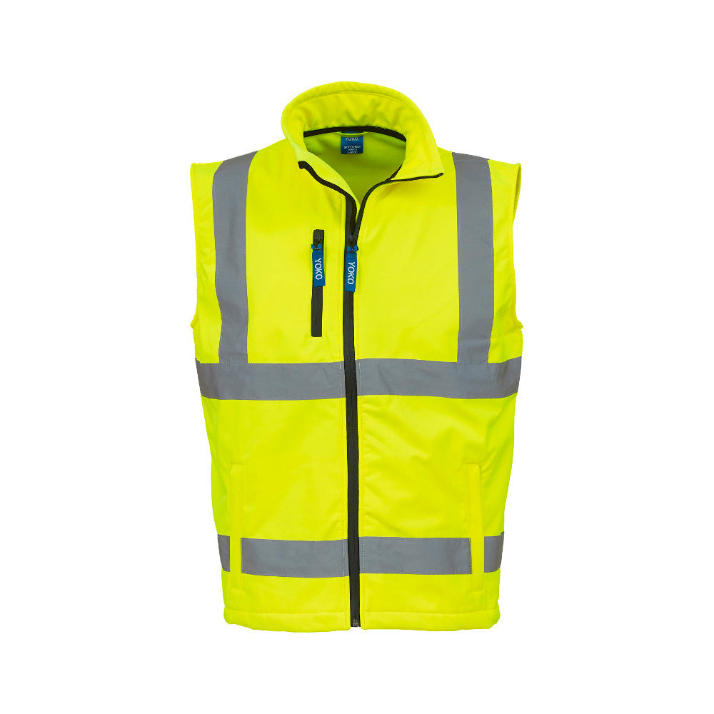 Yoko Mens High Visibility Waterproof Softshell Gilet