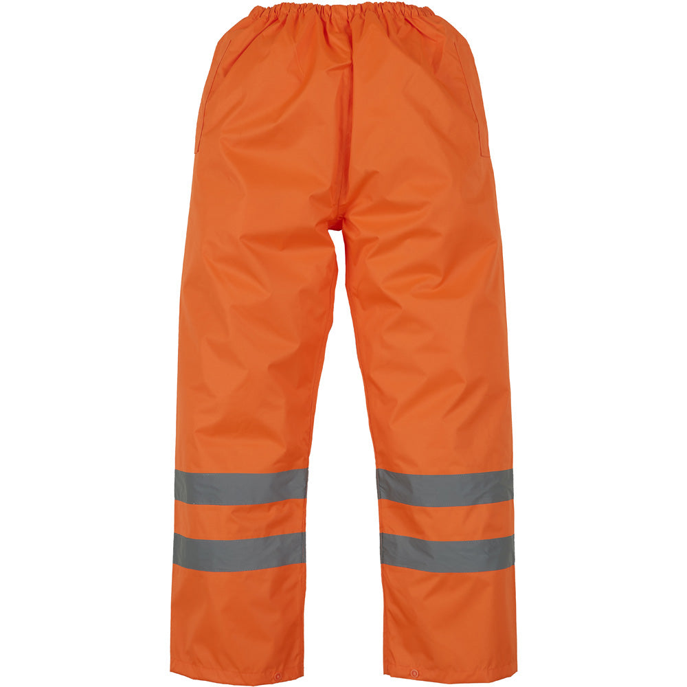 Yoko Mens High Vis Waterproof Overtrousers Orange