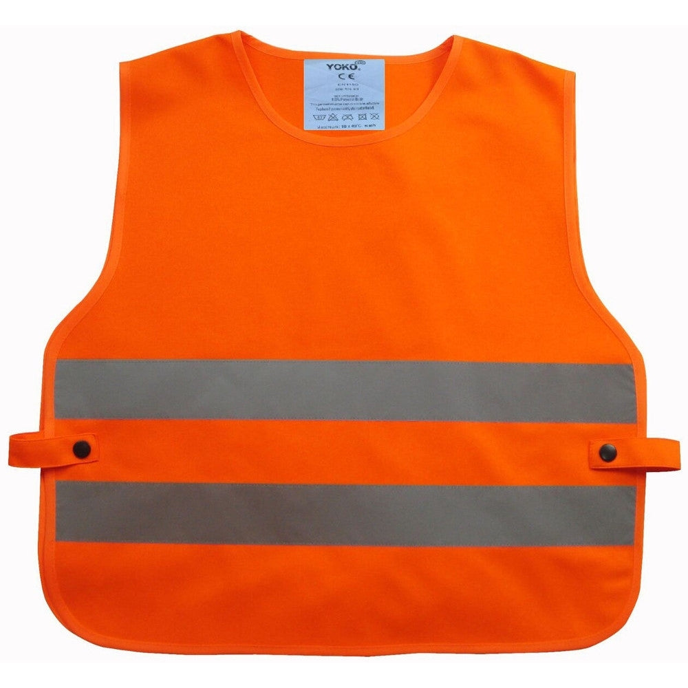 Yoko Boys & Girls Hi Vis 2 Elasticated Polyester Band Safety Tabard