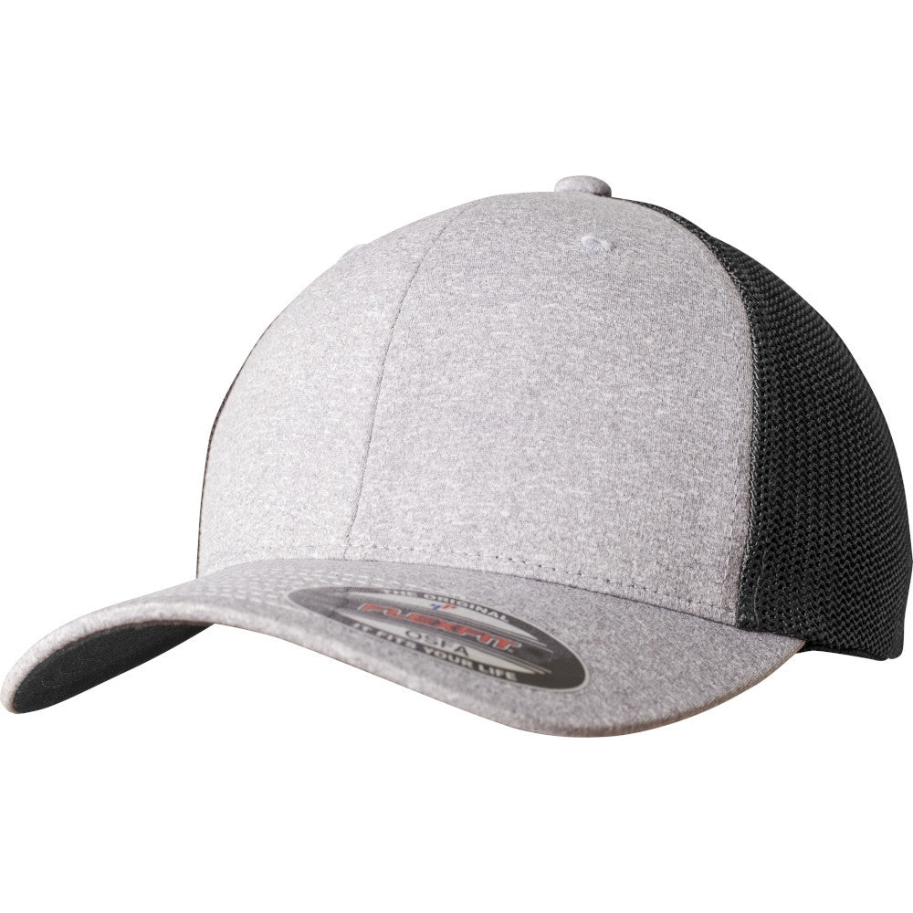 Flexfit by Yupoong Mens Flexfit Melange Mesh Trucker Cap