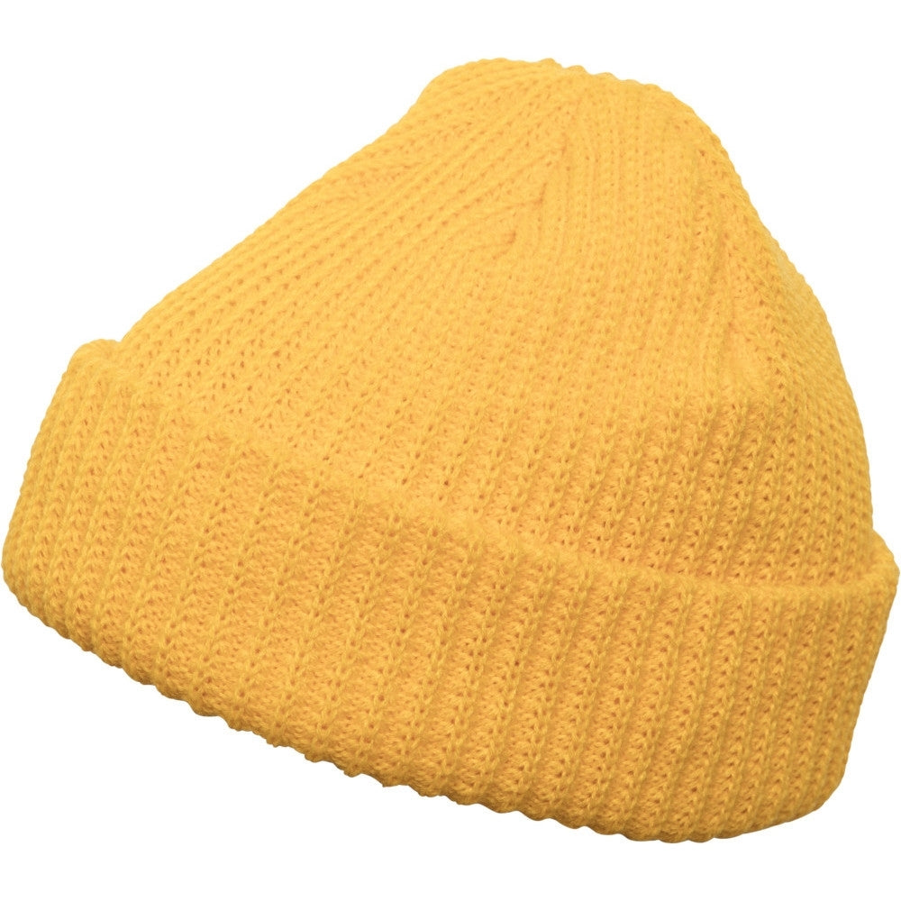 Flexfit by Yupoong Mens Rib Turnup Warm Beanie Hat