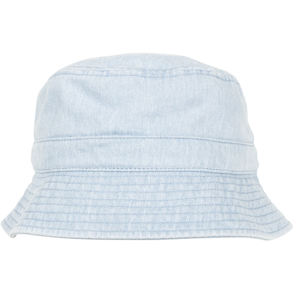 Flexfit by Yupoong Womens Washed Denim Bucket Hat