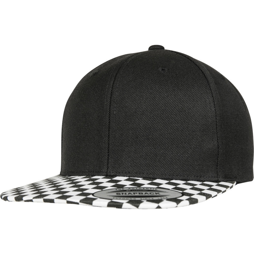 Flexfit by Yupoong Mens Checkerboard Snapback Baseball Cap