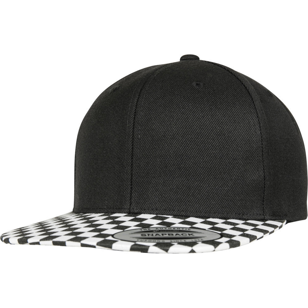 Flexfit by Yupoong Mens Checkerboard Snapback Baseball Cap