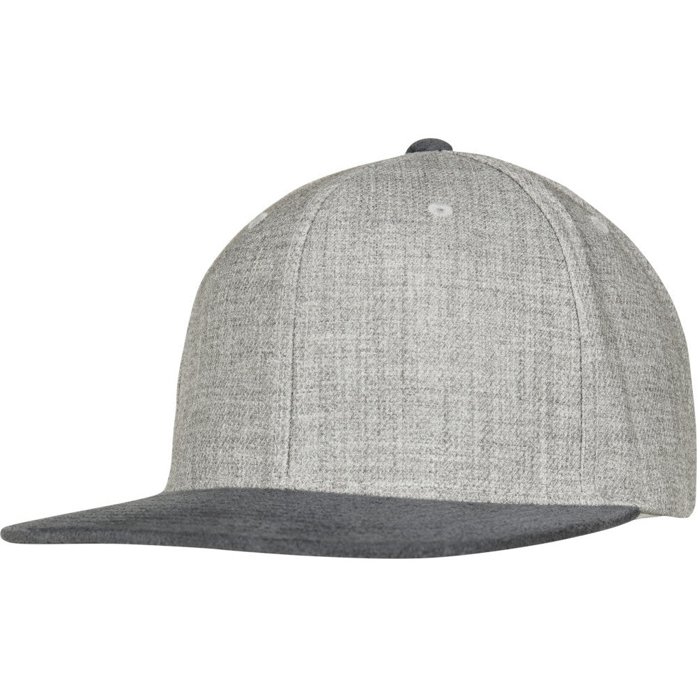 Flexfit by Yupoong Mens Melange Velour Snapback Baseball Cap