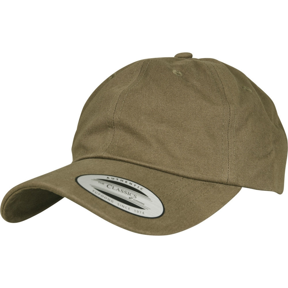 Flexfit by Yupoong Mens Peached Cotton Twill Baseball Cap