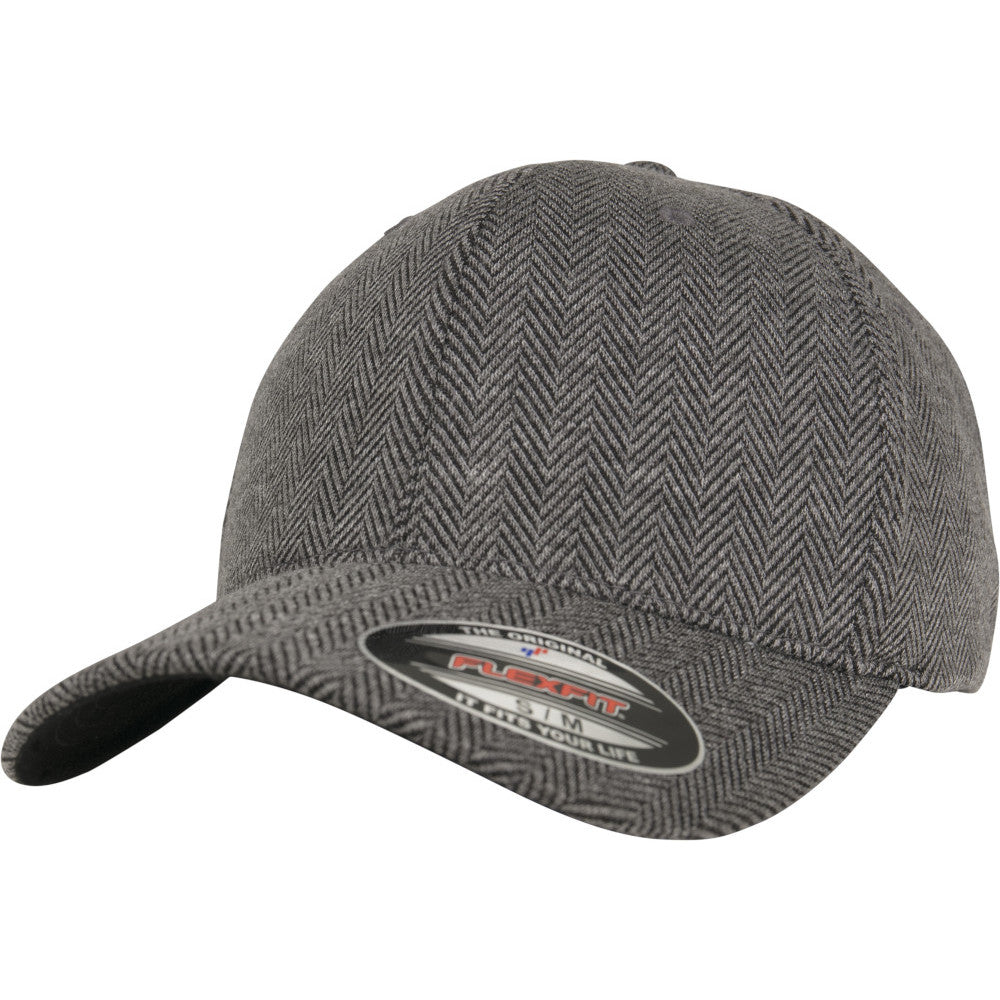 Flexfit by Yupoong Mens Herringbone Melange Baseball Cap