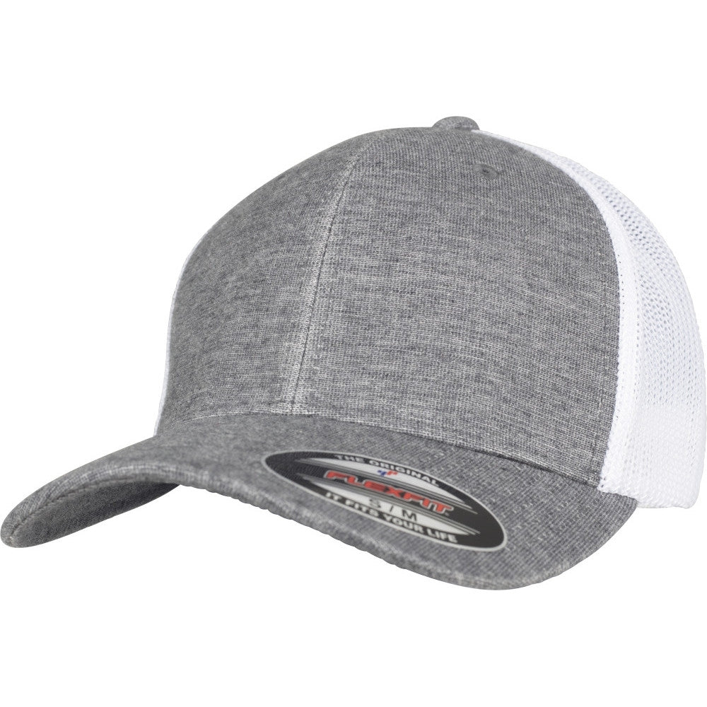 Flexfit by Yupoong Mens Retro Melange Polyester Trucker Cap