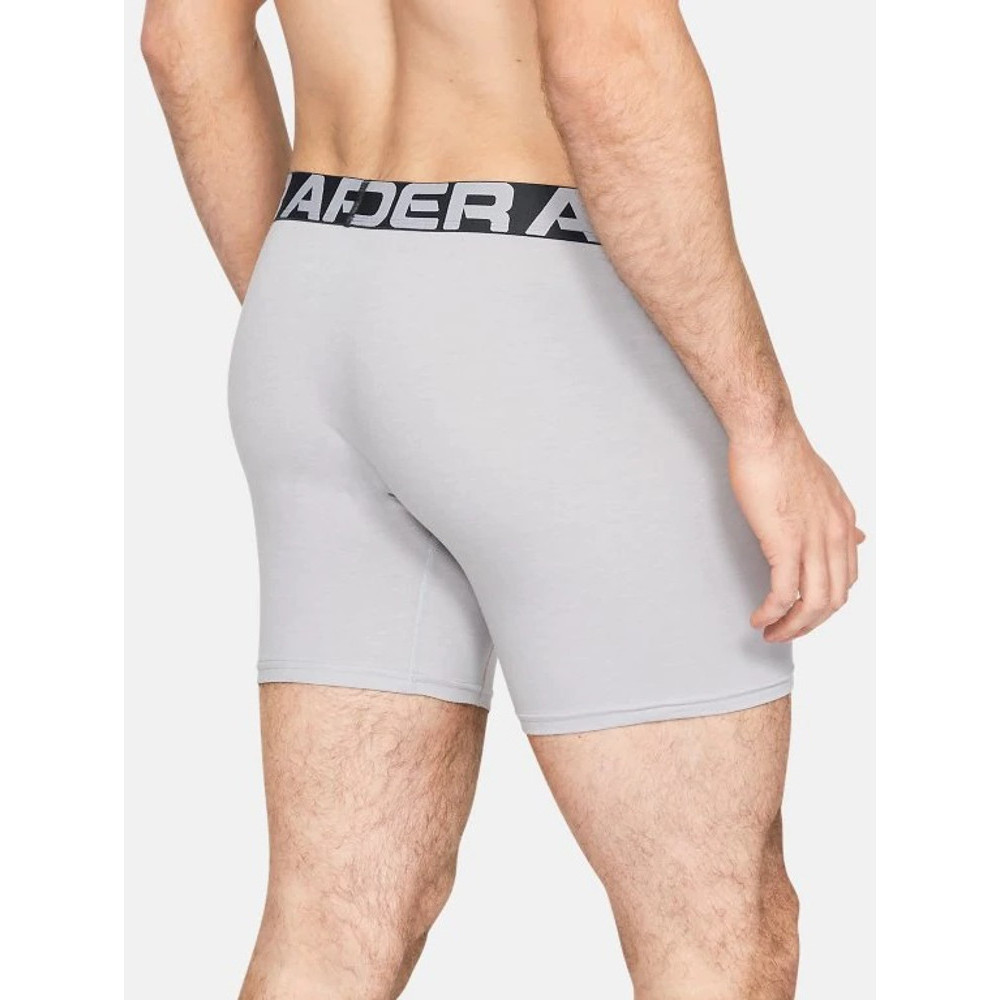 Under Armour Mens Charged Cotton 6in 3 Pack Boxer Shorts | eBay