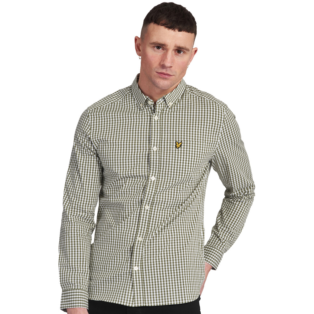 LYLE & SCOTT Long Sleeve Casual Button Down Oxford Shirt-Sale