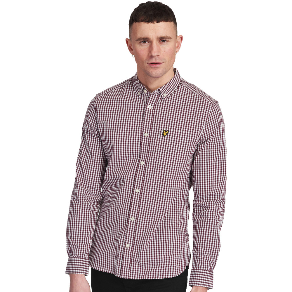 LYLE & SCOTT Long Sleeve Casual Button Down Oxford Shirt-Sale