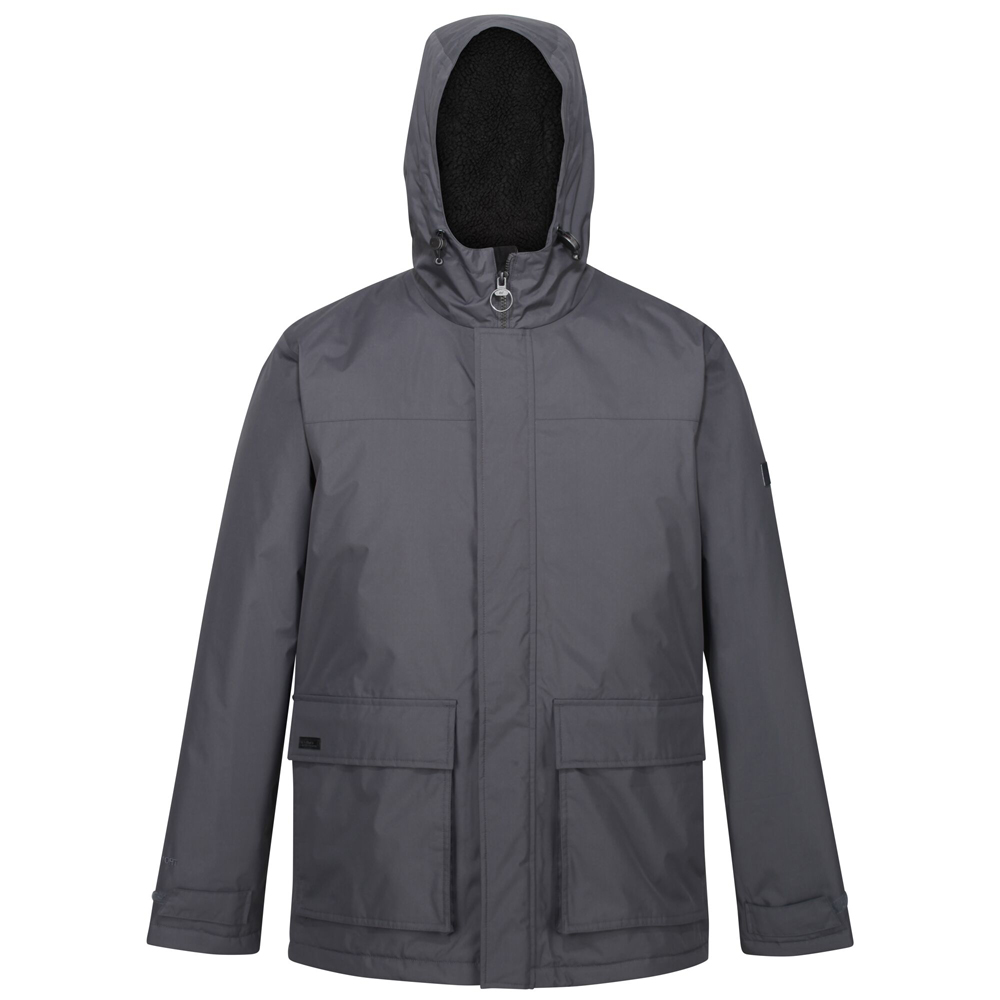 Regatta Men's Sterlings II Waterproof Insulated Hooded Jacket Grey Seal Grey 