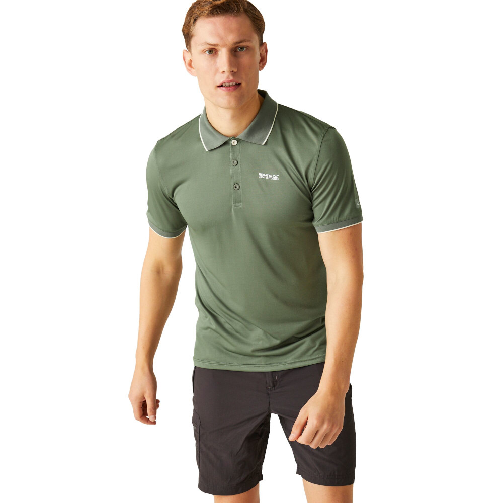 Regatta Mens Remex II Short Sleeve Quick Drying Polo Shirt - Picture 9 of 102