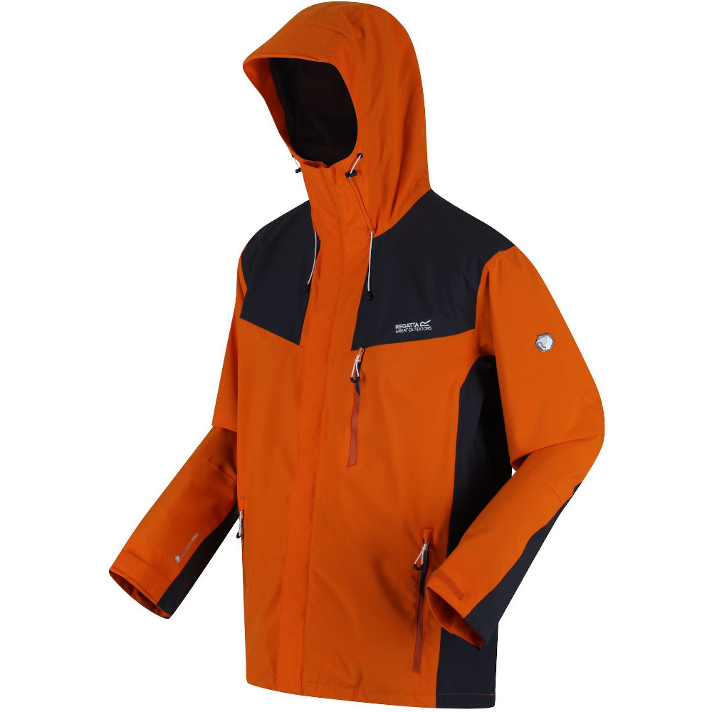 Orange Regatta Birchdale Mens Waterproof Jacket 