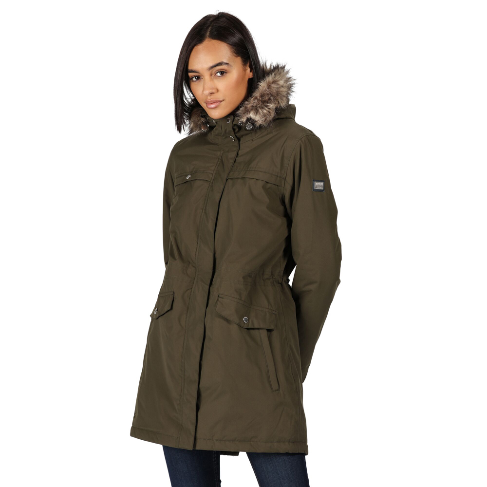 Regatta Serleena II Waterproof Taped Seams Insulated Lined Hooded Jacket with Security Pocket Giacca Donna