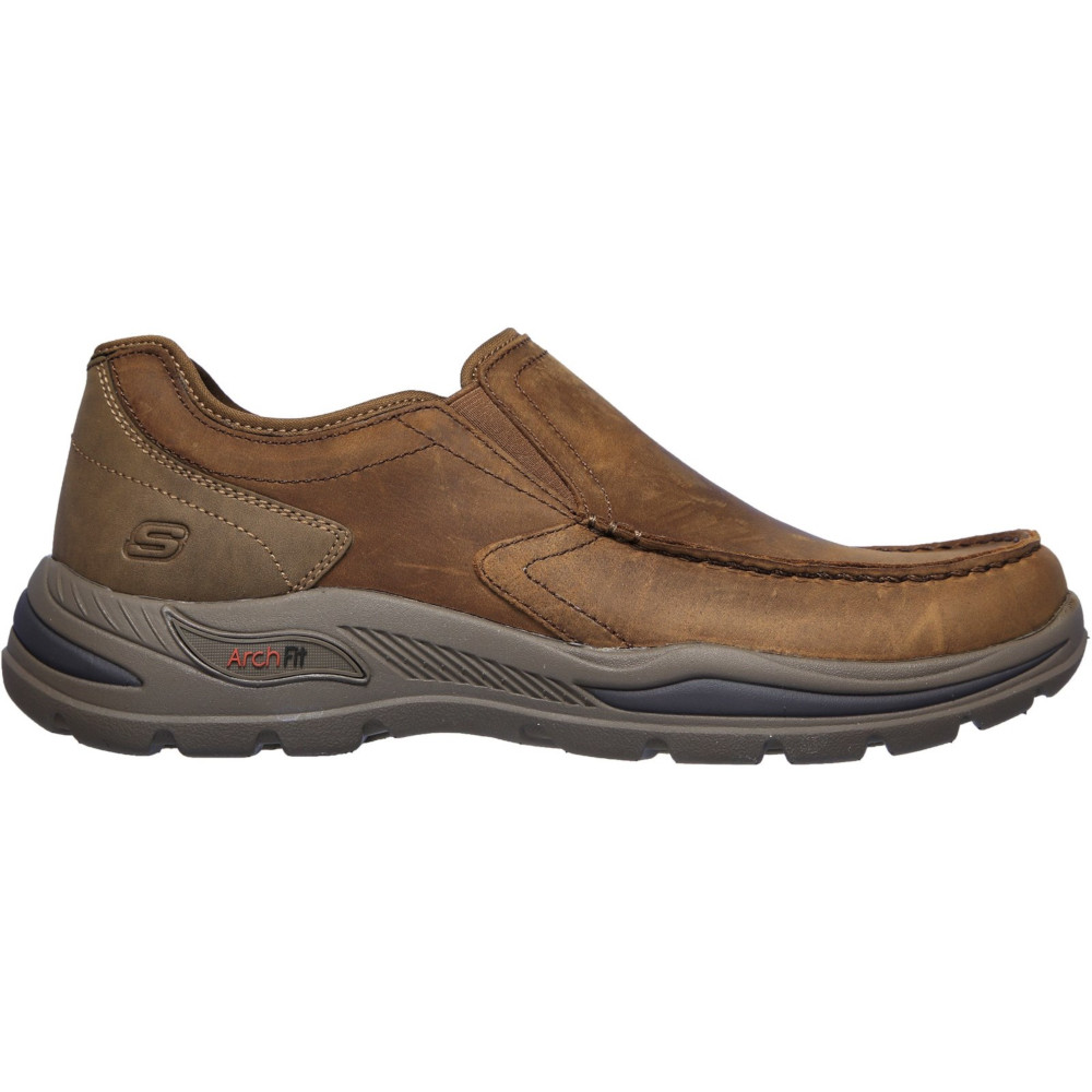 SKECHERS MENS ARCH Fit Motley Hust Slip On Leather Shoes £90.32 ...