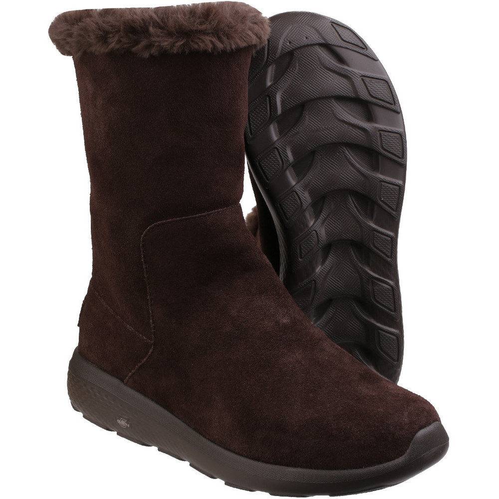 skechers genuine suede leather boots