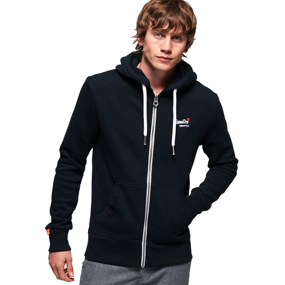 Superdry Mens Orange Label Full Zip Lightweight Hoodie | eBay