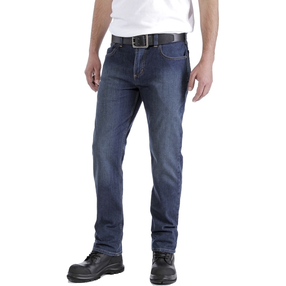 Carhartt Mens Rugged Flex Relaxed Straight Cut Denim Jeans