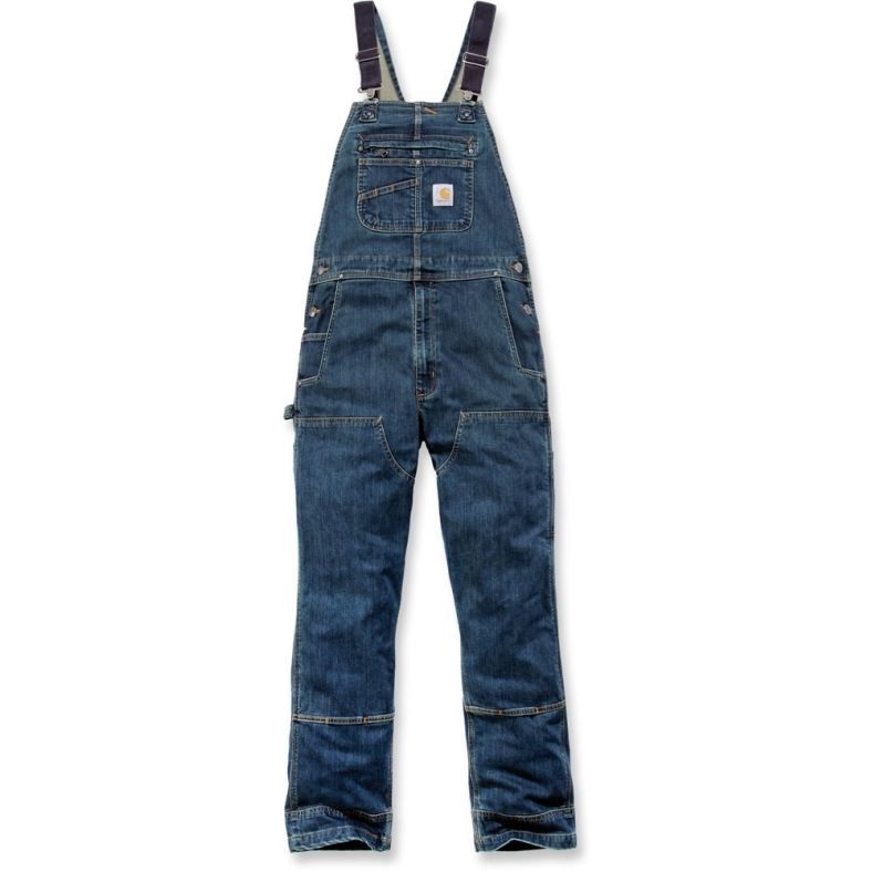 Carhartt Mens Rugged Flex Durable Stretch Denim Bib Overalls