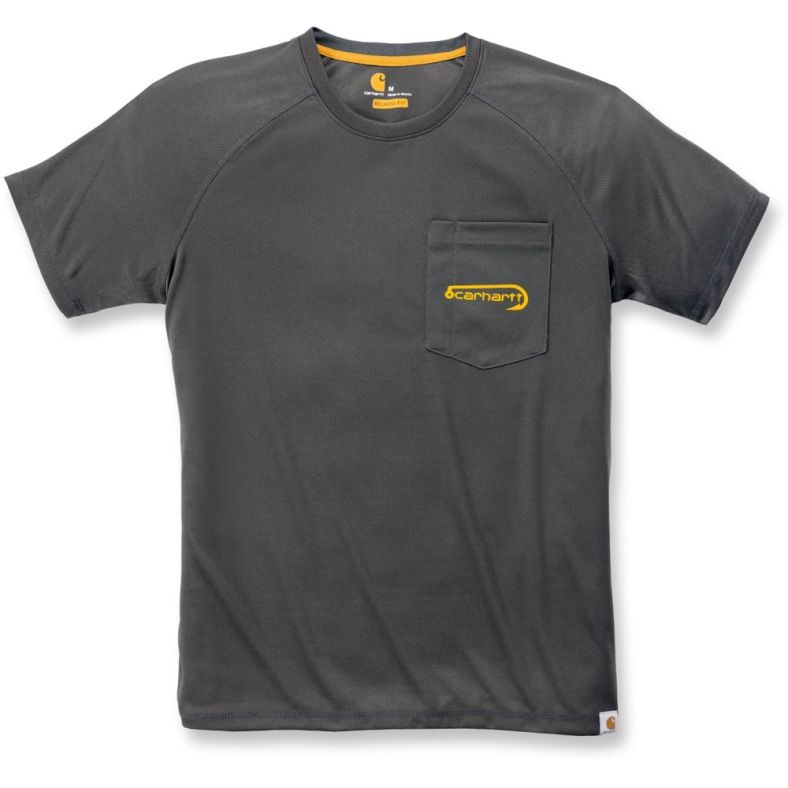 Carhartt Mens Fishing Quick Dry Wicking Short Sleeve T Shirt