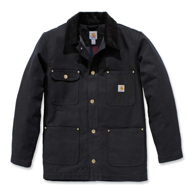 Carhartt Mens Firm Duck Chore Cotton Work Jacket Coat Brookes