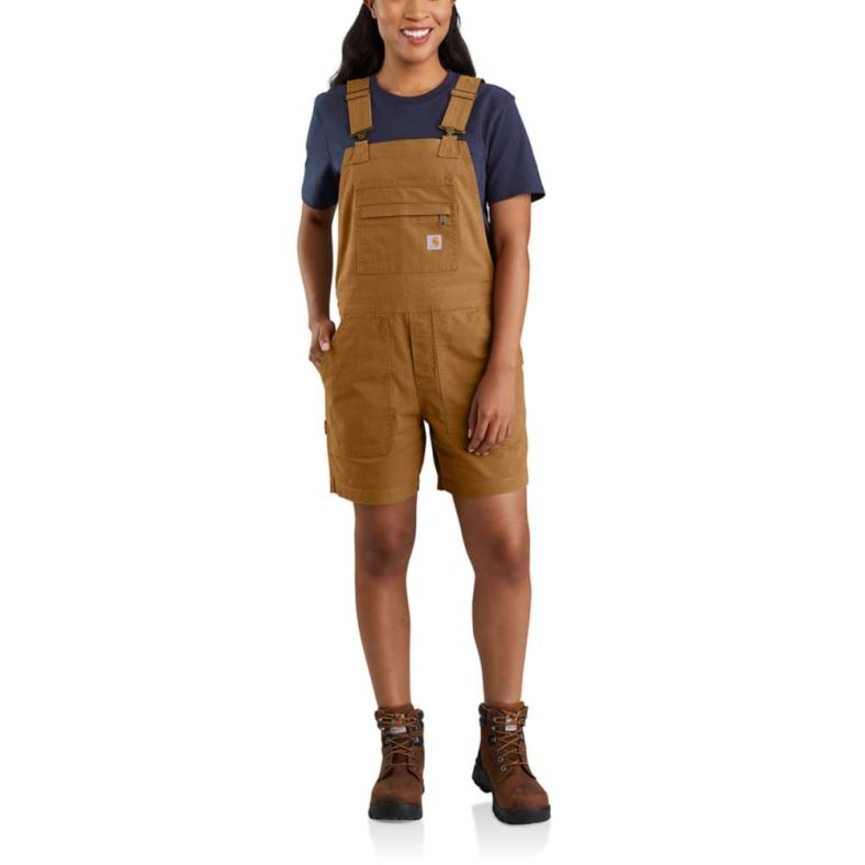 Carhartt Womens Rugged Flex Relaxed Fit Shortall Overalls