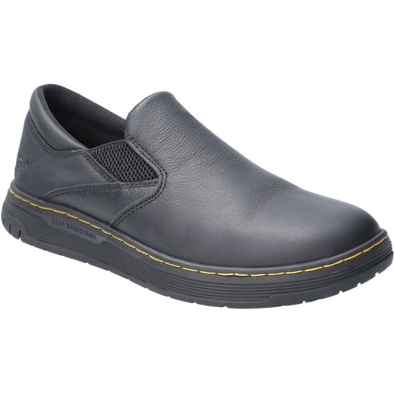 mens leather slip on work shoes