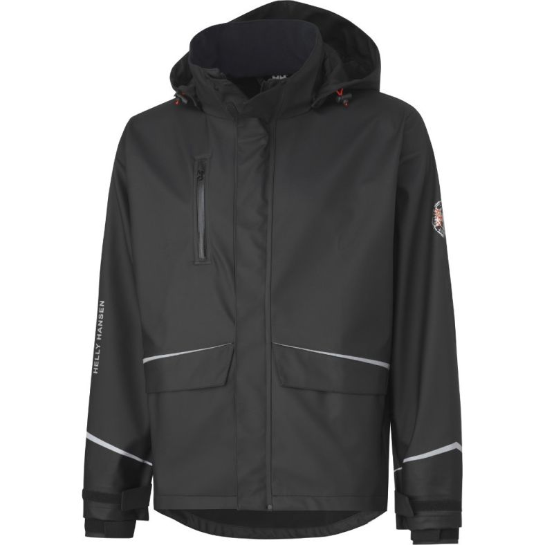 Helly Hansen Mens Chelsea 100 Polyester Hooded Waterproof Jacket Brookes