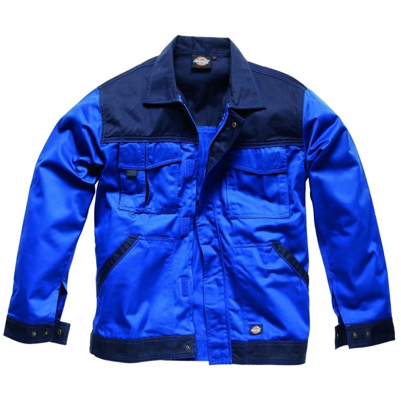 Dickies Mens Industry Two Tone Polycotton Workwear Jacket Brookes