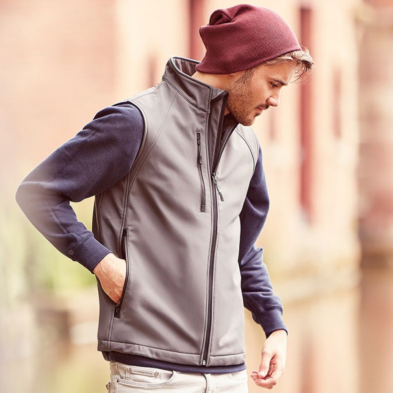 Russell Mens Breathable Fleece Softshell Gilet Bodywarmer Brookes