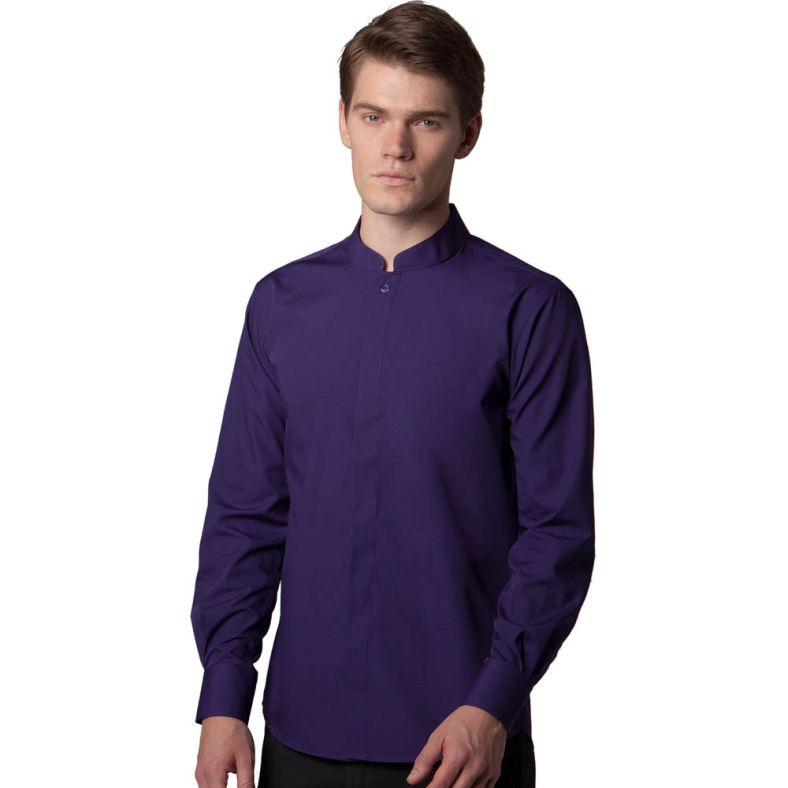 Mandarin collar top shirt mens uk