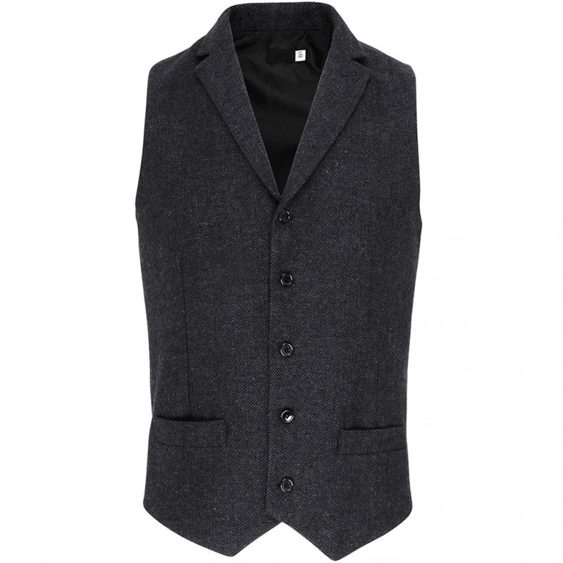 Men's wool blend waistcoat sales