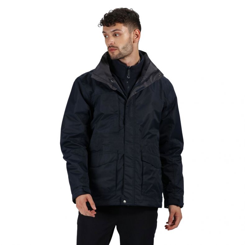 Regatta Mens Benson III Waterproof Breathable Work Jacket Brookes