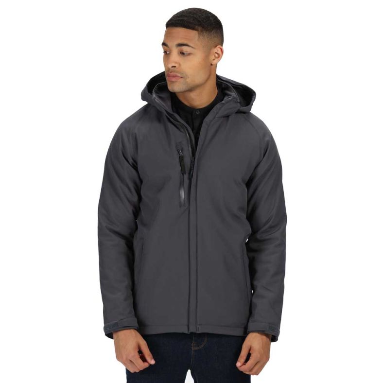 Regatta Professional Mens Repeller Warm Hooded Softshell Jacket Brookes