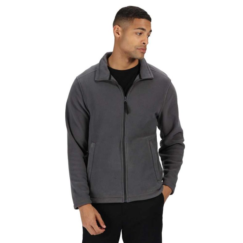 Regatta Mens Micro Full Zip Lightweight Workwear Microfleece Jacket Brookes