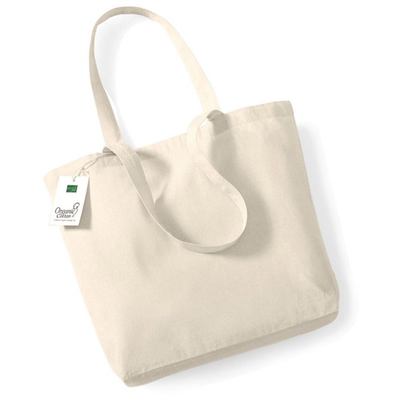 Westford Mill Unisex Mens and Ladies Organic Cotton Shopper